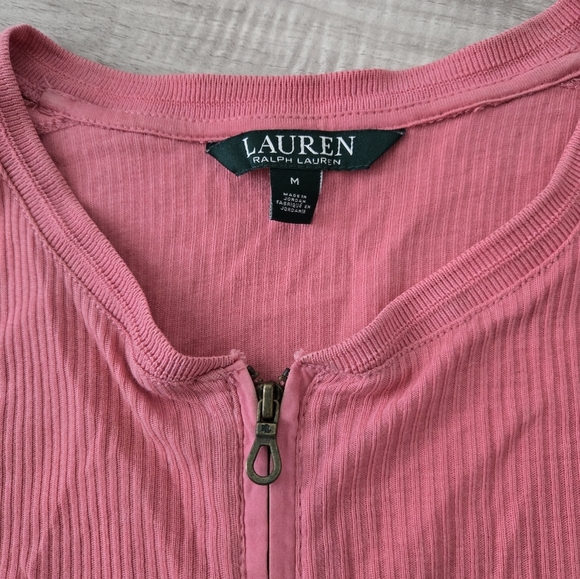 Ralph Lauren Pink Long Sleeve Tee -Size M - Picture 2 of 8